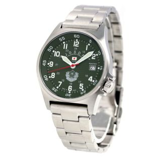 ケンテックス(KENTEX)の【新品】ケンテックス Kentex 腕時計 メンズ S455M-09 JSDF スタンダード クオーツ グリーンxシルバー アナログ表示(腕時計(アナログ))