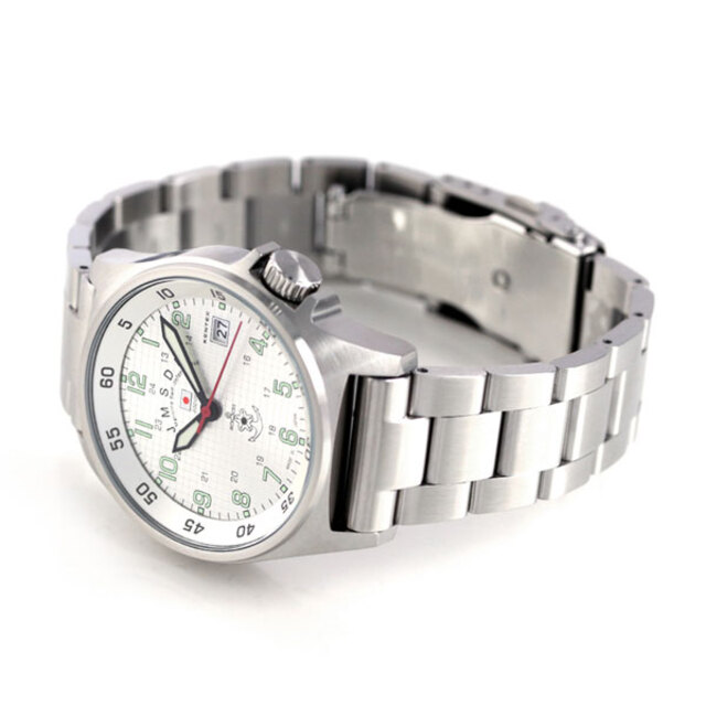 ケンテックス Kentex 腕時計 メンズ S455M-11 JSDF スタンダード クオーツ シルバーxシルバー アナログ表示