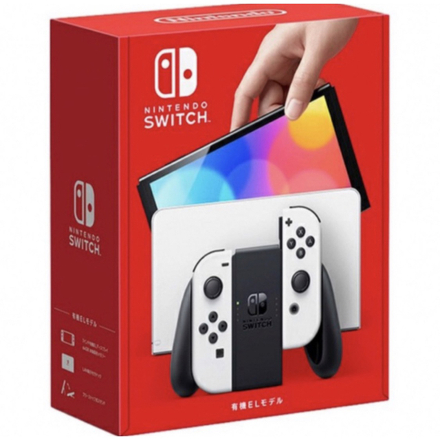 Nintendo Switch(ニンテンドースイッチ)の新品未使用Nintendo Switch 新型 有機EL 本体　ホワイト エンタメ/ホビーのゲームソフト/ゲーム機本体(家庭用ゲーム機本体)の商品写真