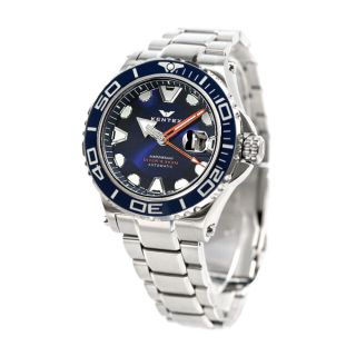 ケンテックス(KENTEX)の【新品】ケンテックス Kentex 腕時計 メンズ S706X-02 マリンマン シーアングラー 47mm MARINEMAN SEA-ANGLER 47mm 自動巻き（NH35/手巻き付） ブルーxシルバー アナログ表示(腕時計(アナログ))