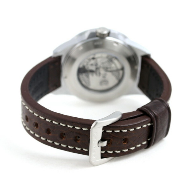 ケンテックス Kentex 腕時計 メンズ S763X-02 自動巻き（手巻き付） カーキxダークブラウン アナログ表示