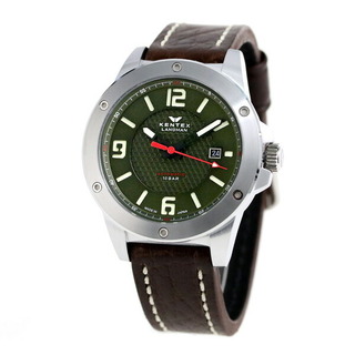 ケンテックス Kentex 腕時計 メンズ S763X-02 自動巻き（手巻き付） カーキxダークブラウン アナログ表示
