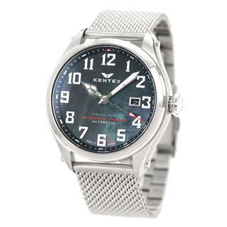 ケンテックス(KENTEX)の【新品】ケンテックス Kentex 腕時計 メンズ S769X-06 プロガウス 44.5mm PROGAUS 44.5mm 自動巻き（手巻き付） ブラックシェルxシルバー アナログ表示(腕時計(アナログ))