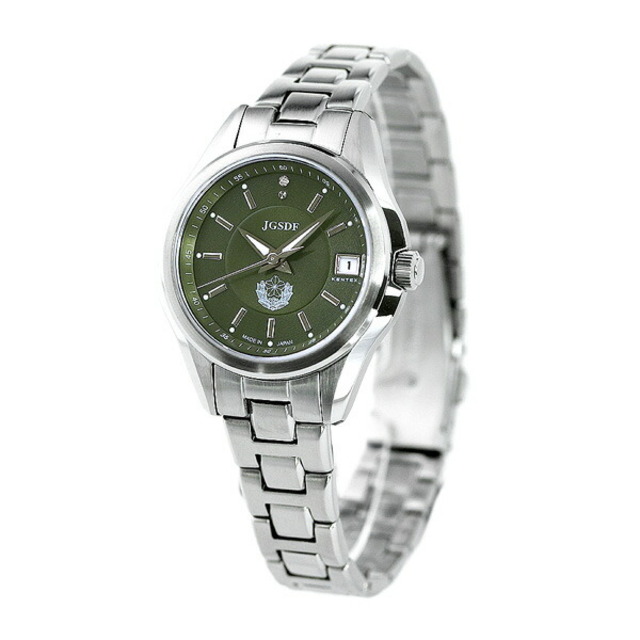 KENTEX(ケンテックス)の【新品】ケンテックス Kentex 腕時計 レディース S789L-01 JSDF 陸上自衛隊 33mm JSDF 33mm クオーツ（VX32） カーキxシルバー アナログ表示 レディースのファッション小物(腕時計)の商品写真