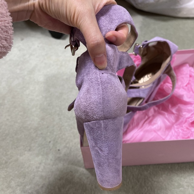 Katie(ケイティー)のKatie maggot heel shoes マゴットヒール　パンプスラベンダ レディースの靴/シューズ(ハイヒール/パンプス)の商品写真