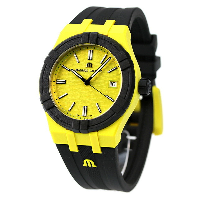 モーリスラクロア MAURICE LACROIX 腕時計 メンズ AI2008-60060-300-0 アイコン タイド クオーツ イエローxブラック アナログ表示