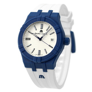 モーリスラクロア(MAURICE LACROIX)のモーリスラクロア 腕時計 メンズ AI2008-BBB11-300-0 MAURICE LACROIX クオーツ シルバーxホワイト アナログ表示(腕時計(アナログ))