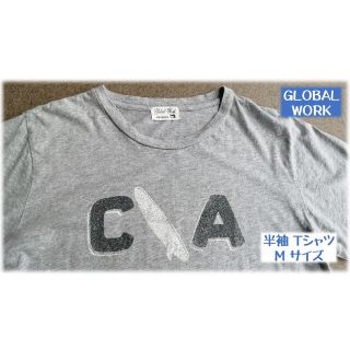 グローバルワーク(GLOBAL WORK)のGLOBAL WORK Tシャツ M グレー 半袖 グローバルワーク(Tシャツ/カットソー(半袖/袖なし))