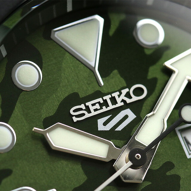 セイコー SEIKO 腕時計 メンズ SBSA173 5スポーツ スポーツスタイル カモフラージュ ストリート スタイル 5 Sports SKX Sports Style CAMOUFLAGE STREET STYLE 自動巻き（手巻き） グリーンxブラック アナログ表示