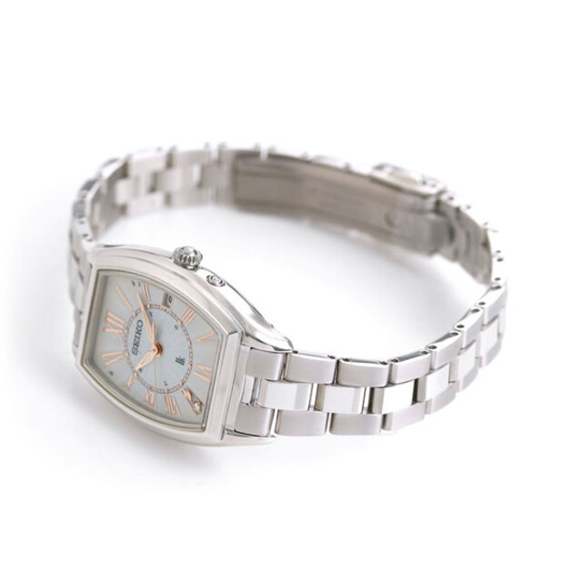 セイコー SEIKO 腕時計 レディース SSQW049 ルキア レディダイヤ 大人クラシック Web流通専用モデル LUKIA Lady Diamond 電波ソーラー（1B32） ホワイトシェルxシルバー アナログ表示