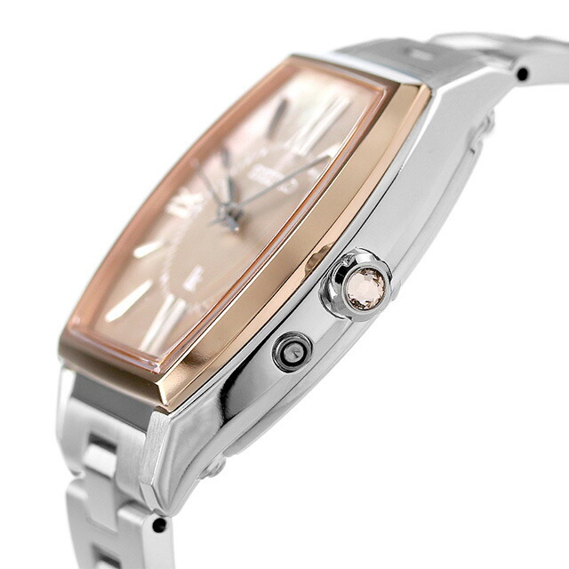 SEIKO(セイコー)の【新品】セイコー SEIKO 腕時計 レディース SSQW072 ルキア Grow LUKIA 電波ソーラー（1B32） ピンクブラウンシェルxシルバー アナログ表示 レディースのファッション小物(腕時計)の商品写真