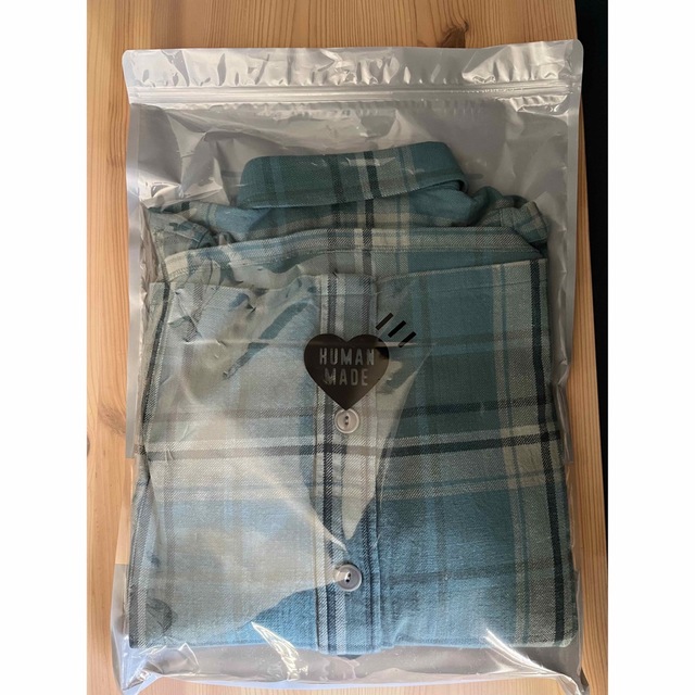 HUMAN MADE CHECKED OVERSHIRT BLUE Sサイズ 人気大割引 www.toyotec.com