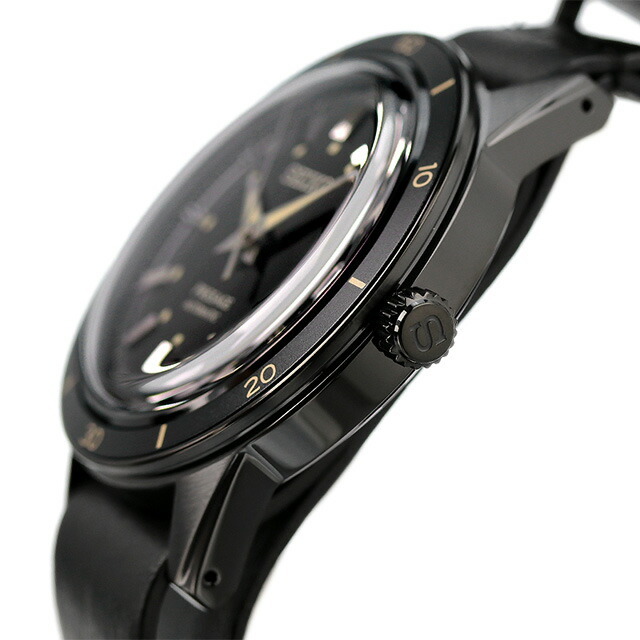 セイコー SEIKO 腕時計 メンズ SARY215 プレザージュ ベーシックライン Basic line Style60's 自動巻き（4R35/手巻き） ブラックxブラック アナログ表示