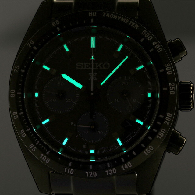 SEIKO(セイコー)の【新品】セイコー SEIKO 腕時計 メンズ SBDL103 プロスペックス スピードタイマー The Black Series SPEEDTIMER ソーラー（V192） ダークグレーxブラック アナログ表示 メンズの時計(腕時計(アナログ))の商品写真