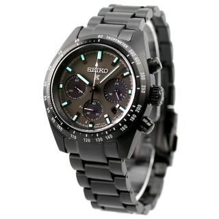 セイコー(SEIKO)の【新品】セイコー SEIKO 腕時計 メンズ SBDL103 プロスペックス スピードタイマー The Black Series SPEEDTIMER ソーラー（V192） ダークグレーxブラック アナログ表示(腕時計(アナログ))