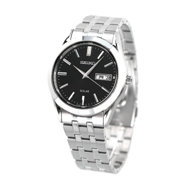 セイコー SEIKO 腕時計 メンズ SBPX083 セイコーセレクション ソーラー（V158） ブラックxシルバー アナログ表示