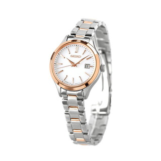 セイコー(SEIKO)の【新品】セイコー SEIKO 腕時計 レディース STPX096 セイコーセレクション Sシリーズ ソーラー（V137） ホワイトxシルバー/ピンクゴールド アナログ表示(腕時計)