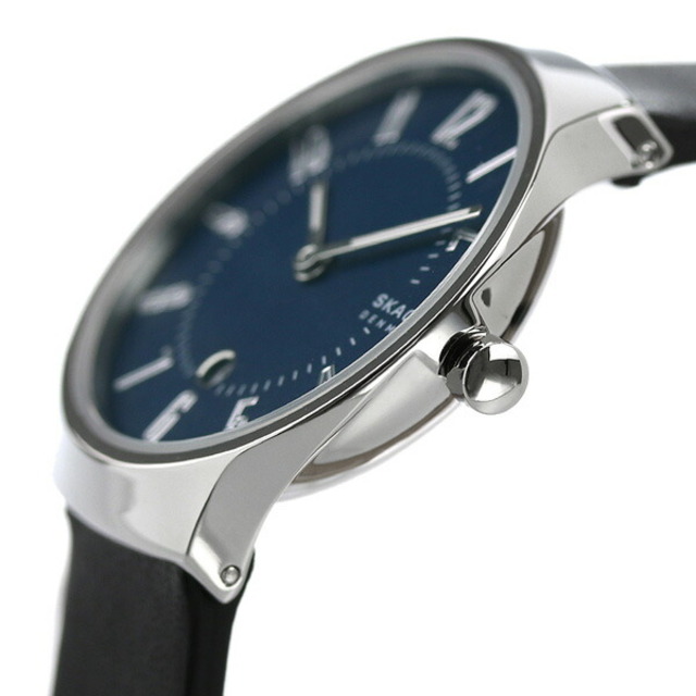 SKAGEN(スカーゲン)の【新品】スカーゲン SKAGEN 腕時計 レディース SKW2807 グレーネン スリム 28mm GRENEN SLIM 28mm クオーツ ブルーxブラック アナログ表示 レディースのファッション小物(腕時計)の商品写真