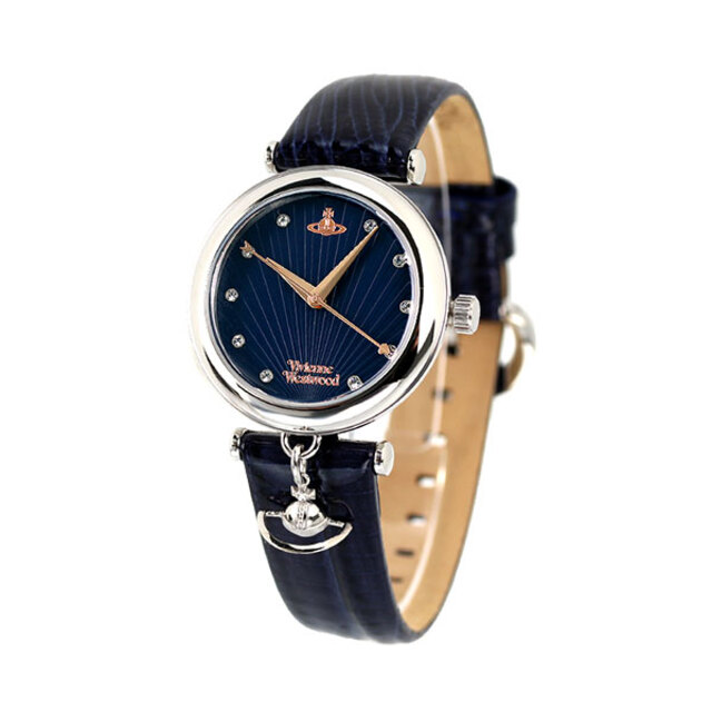 【新品】ヴィヴィアン・ウエストウッド Vivienne Westwood 腕時計 レディース VV108SLDBL トラファルガー 32mm Trafalgar 32mm クオーツ ネイビーxネイビー アナログ表示約16mmバックル幅