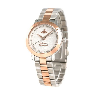 ヴィヴィアンウエストウッド(Vivienne Westwood)の【新品】ヴィヴィアン・ウエストウッド Vivienne Westwood 腕時計 レディース VV152SRSSL ブルームズベリー 34mm BLOOMSBURY 34mm クオーツ シルバーxシルバー/ピンクゴールド アナログ表示(腕時計)