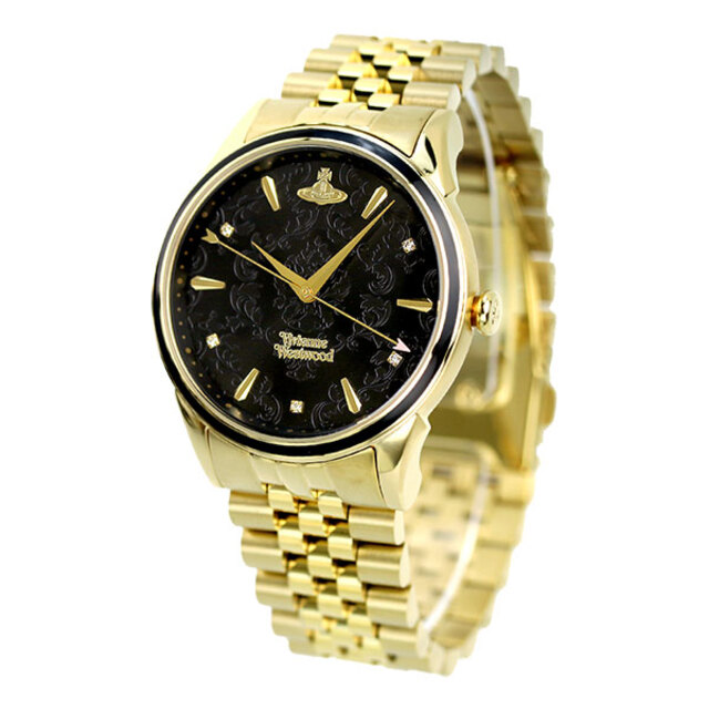 ヴィヴィアン・ウエストウッド Vivienne Westwood 腕時計 メンズ VV208GBGD 38mm 38mm クオーツ（スイス製） ブラックxゴールド アナログ表示