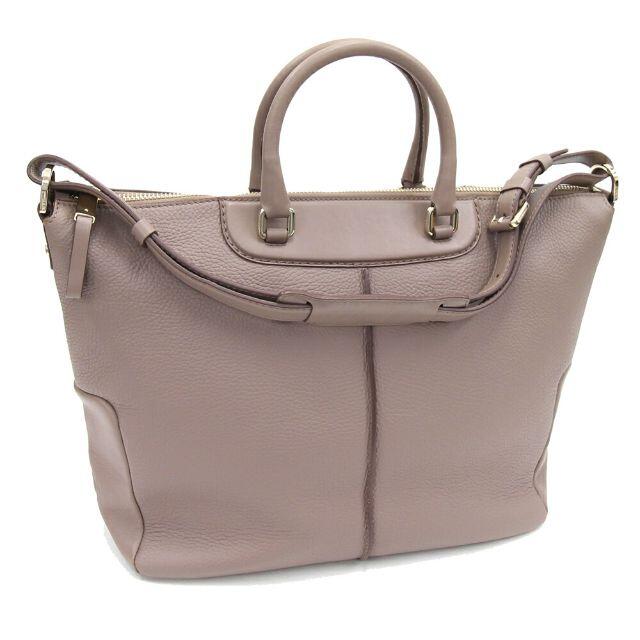 新作入荷!!】 - TOD'S 中古 レザー グレージュ 2WAYハンドバッグ