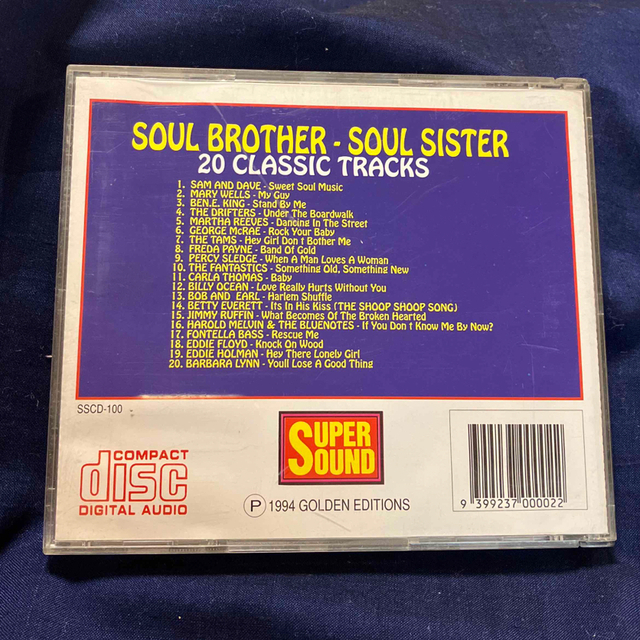 SOUL BROTHER - SOUL SISTER  CD  洋楽 オムニバス エンタメ/ホビーのCD(R&B/ソウル)の商品写真