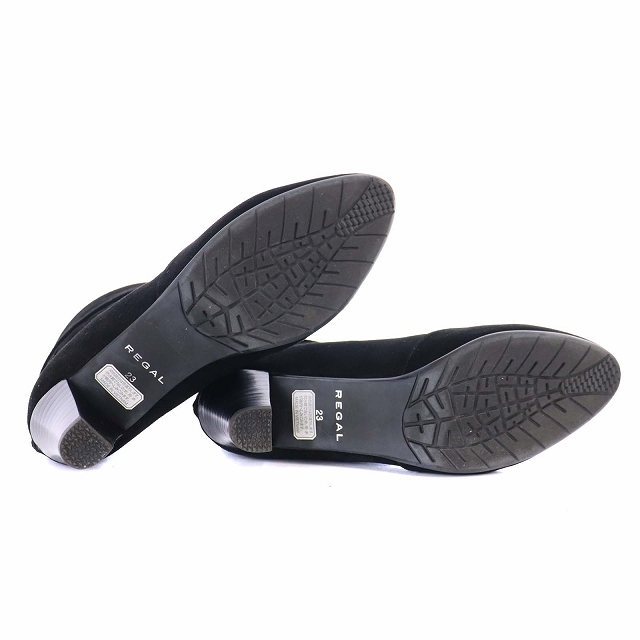 REGAL(リーガル)のリーガル ショートブーツ ハイヒール ポインテッドトゥ スエード 23cm  レディースの靴/シューズ(ブーツ)の商品写真