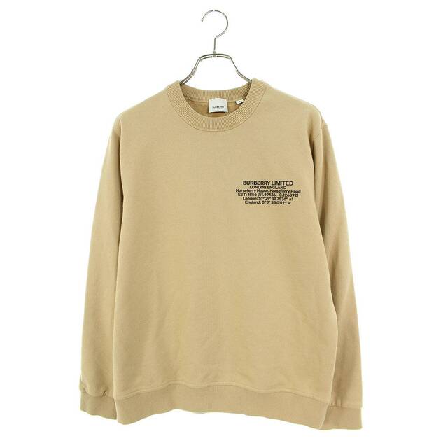 超歓迎 バーバリー - BURBERRY 8043277 M メンズ フロントロゴクルーネックスウェット スウェット - kajal.pl