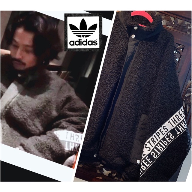 美品⭐️adidas ハーフジップ　ボワアウター