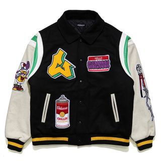 シュプリーム(Supreme)の Chilaxxx VANDALISM VARSITY JACKET BLACK(スタジャン)