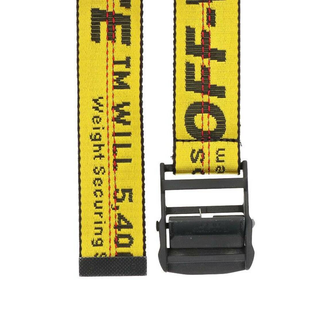 オフホワイト INDUSTRIAL BELT インダストリアルロゴベルト メンズ
