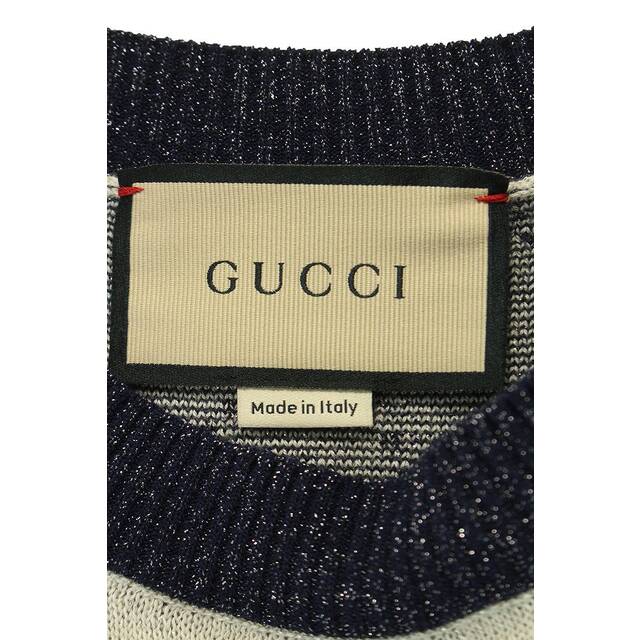 Gucci(グッチ)のグッチ 22AW 692717 XKB54 GGラメジャカードトップニット レディース L レディースのトップス(ニット/セーター)の商品写真