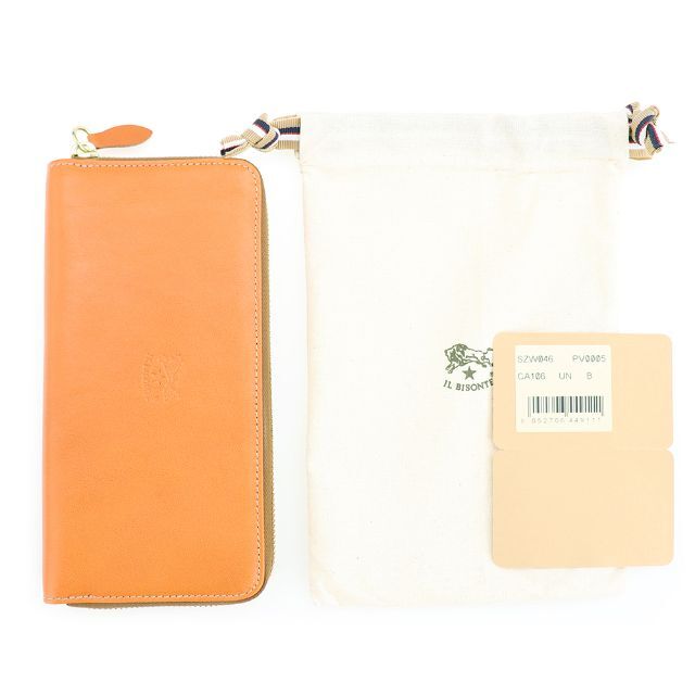 IL BISONTE - イルビゾンテ 長財布 ラウンドファスナー キャメル IL BISONTE - イルビゾンテ 長財布 ラウンドファスナー キャメル