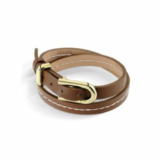 フルラ(Furla)のフルラ FURLA ブレスレット FURLA BUCKLE FJ0410BTU BROWN/YELLOW GOLD(ブレスレット/バングル)