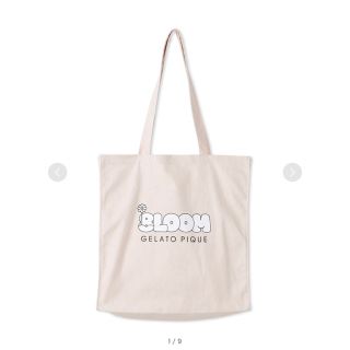 ジェラートピケ(gelato pique)のジェラピケ　8LOOM  Bloom  ブルーム　ロゴホビートート　ホワイト(トートバッグ)