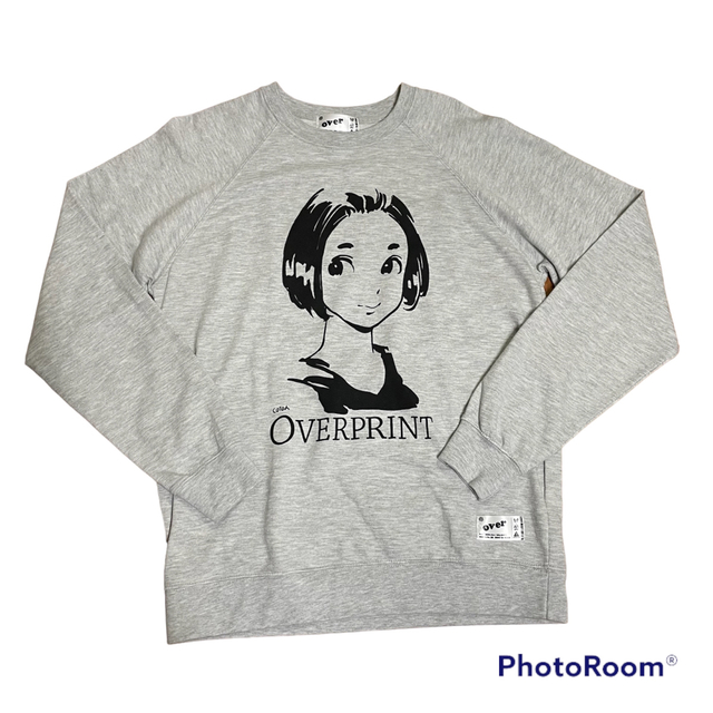 完売品・希少・美品】overprint 古塔つみイラストトレーナー XLグレー