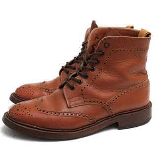 トリッカーズ(Trickers)のトリッカーズ／Tricker's レースアップブーツ シューズ 靴 レディース 女性 女性用レザー 革 本革 ブラウン 茶  L5180 MALTON モールトン Brogue Boots ダブルソール カントリーブーツ ウイングチップ グッドイヤーウェルト製法(ブーツ)