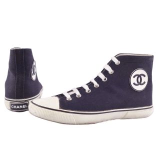 CHANEL - Vintage シャネル CHANEL スニーカー ハイカットスニーカー