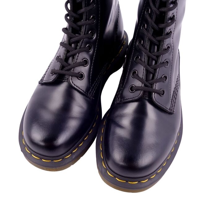 Dr.Martens(ドクターマーチン)の美品 ドクターマーチン Dr.Martens ブーツ ショートブーツ 1460 8ホール スムースレザー レースアップ シューズ メンズ UK5 US6 EU38(24cm相当) ブラック メンズの靴/シューズ(ブーツ)の商品写真