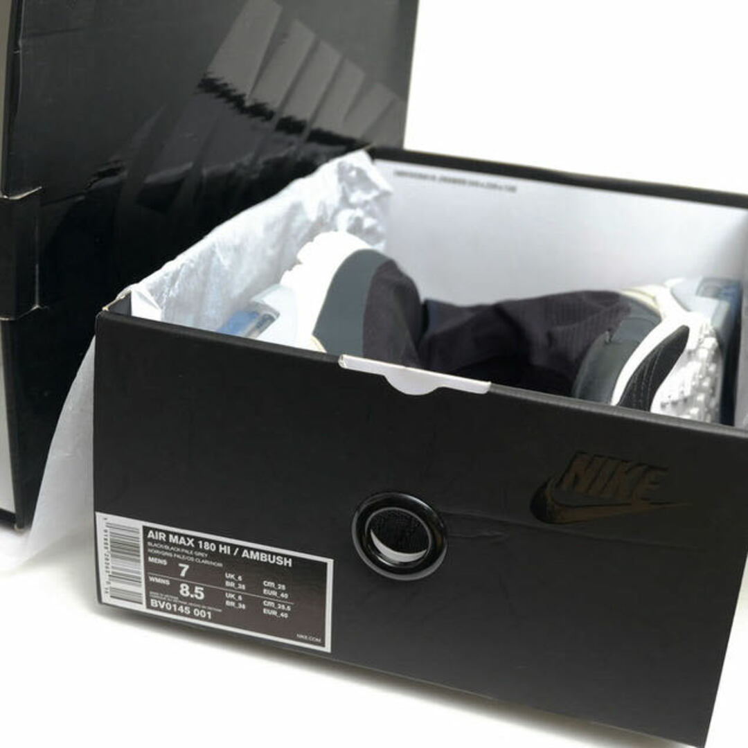 NIKE(ナイキ)のナイキ／NIKE シューズ スニーカー 靴 ハイカット メンズ 男性 男性用ナイロン ブラック 黒  BV0145-001 AIR MAX 180 HI エアマックス180 ハイ フロントジップ メンズの靴/シューズ(スニーカー)の商品写真