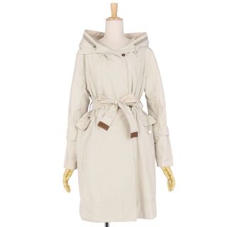 美品 マックスマーラ Max Mara WEEKEND コート リバーシブル 総柄 ナイロン 総柄 アウター レディース JI44 USA10 FB4(XL相当) ブラック/ホワイト