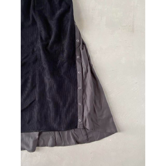 SCOT CLUB(スコットクラブ)の《MAITRESSE》メトリーゼ 異素材切り替えコーデュロイスカート(f598) レディースのスカート(ロングスカート)の商品写真