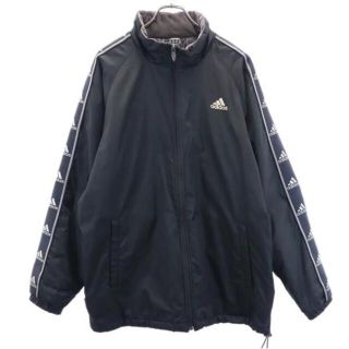 アディダス(adidas)のアディダス スポーツ 中綿ジャケット O 黒 adidas ロゴ メンズ 【中古】  【230216】(その他)