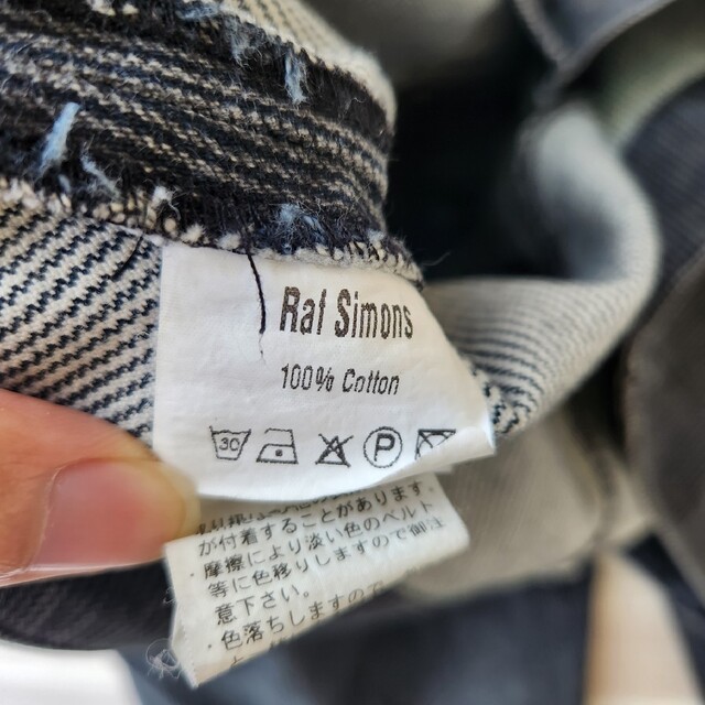 RAF SIMONS(ラフシモンズ)の05aw RAF SIMONS 再構築デニムドッキング グレー メンズのパンツ(デニム/ジーンズ)の商品写真