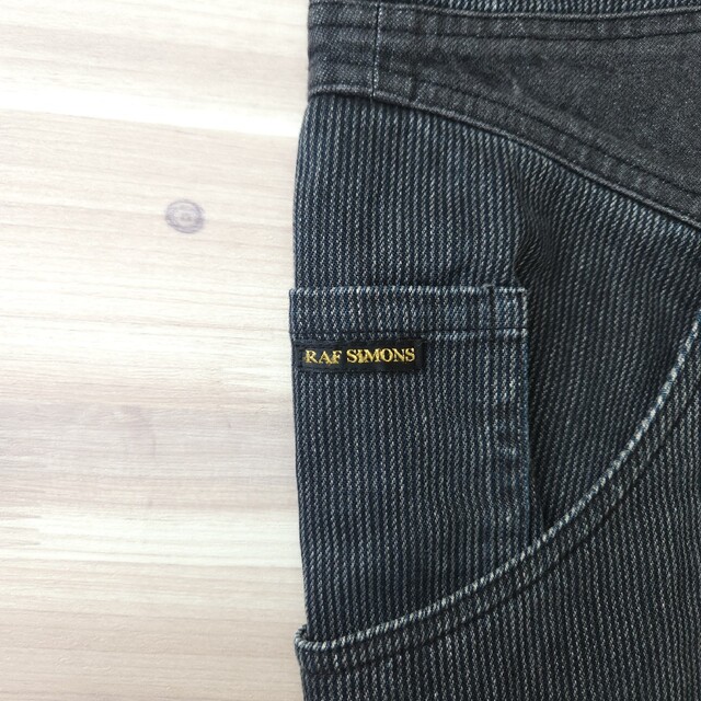 05aw RAF SIMONS 再構築デニムドッキング グレー - デニム/ジーンズ