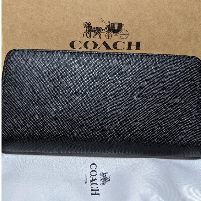 COACH(コーチ)のCOACH  長財布　ラウンドファスナー　黒 メンズのファッション小物(長財布)の商品写真