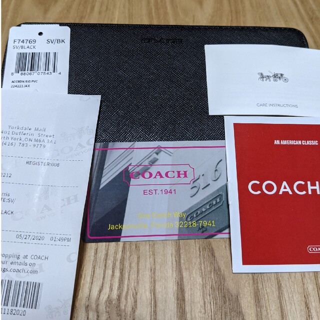 COACH(コーチ)のCOACH  長財布　ラウンドファスナー　黒 メンズのファッション小物(長財布)の商品写真