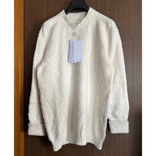 マルタンマルジェラ(Maison Martin Margiela)のS新品 メゾン マルジェラ デストロイ ロング ニット セーター アイボリー(ニット/セーター)