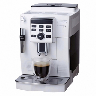 デロンギ(DeLonghi)のデロンギ コンパクト全自動コーヒーメーカー ホワイト ECAM23120WN(コーヒーメーカー)